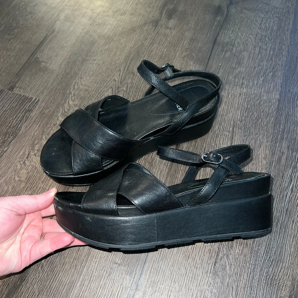 Women's Black Platform Sandals